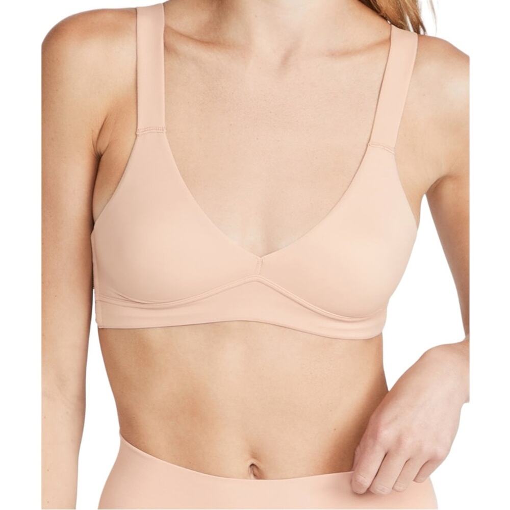 NWT Spanx Bra-llelujah Unlined Pink Bralette in Vintage Rose XS